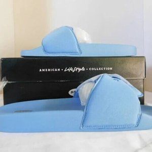 DR. SCHOLL'S Women's OG Pool Slides Poolside Blue 9 in Box